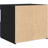  Nočna omarica z LED lučkami Črna bukev 50x40x45 cm, (22008246) | Shoptok.si