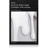 Abib Gummy Sheet Mask Collagen Milk Sticker vlažilna maska za obraz s pomirjajočim učinkom 27 ml Slike