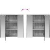  Kupaonski ormar s ogledalom Siva Sonoma 63,5 x 16 x 62,5 cm | shoptok.hr