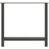  Noge za blagovaonski stol U-oblik 2 kom antracit 80 x (72-73) cm čelik | shoptok.hr