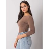 BASIC Feel Good Blouse-RV-BZ-7316.06X-brown | Shoptok.si