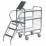 Kongamek pocinkan nivojski voziček, 3 police, 4 kolesa, 2 z zavoro, dxšxv 1195 x 470 x 1120 mm | Shoptok.si