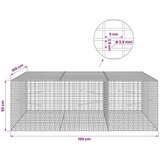  Gabion s žicom debljine 3 5 mm i mrežom 5x2 5 cm 150x100x50 cm - 100 cm 50 cm 150 cm | shoptok.hr