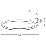  Zambelis 2075 - LED zidna svetiljka LED/25W/230V, prečnik 42,5 cm, bela | Eponuda.com