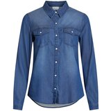 Vila Srajce & Bluze VIBISTA DENIM SHIRT 14033008 Modra | Shoptok.si