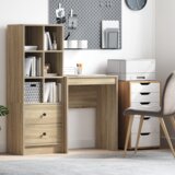 vidaXL Računalniška miza Sonoma hrast Inženirski les 60 x 40 x 76 cm | Shoptok.si