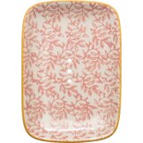 Tranquillo Podstavek za milo Floral, rdeč - 1 kos | Shoptok.si