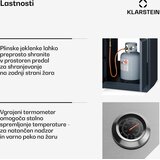 Klarstein WaldChef plinski žar | 4 gorilniki | 30 mbar | 12800 W | Litoželezni žar | Nerjaveče jeklo | Shoptok.si