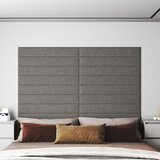 vidaXL zidne ploče 12 kom svjetlosive 90 x 15 cm tkanina 1,62 m² | shoptok.hr