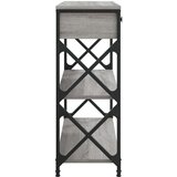  Konzolni stol siva boja hrasta 75x28x75 cm konstruirano drvo | shoptok.hr