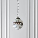  Endon 67044 - Luster na lancu Tiffany FARGO 1xE14/40W/230V prečnik 25,5 cm | Eponuda.com