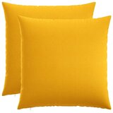  Jastuk s jastukom HEERLEN 2 kom. Svijetlo žuta Tkanina - Svjetložuta 55 x 55 cm 2 | shoptok.hr