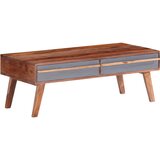 vidaXL Klubska mizica siva 110x50x40 cm trden palisander Cene