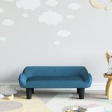 vidaXL Otroški kavč moder 70x40x24 cm žamet | Shoptok.si