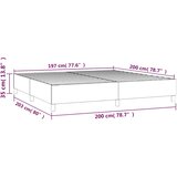  Okvir za krevet s oprugom tamnoplavi 200x200 cm baršunasti | shoptok.hr
