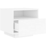  Noćni ormarić s LED svjetlima bijeli 40 x 39 x 37 cm | shoptok.hr