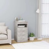 vidaXL Omarica s predali betonsko siva 40x50x76 cm iverna plošča | Shoptok.si