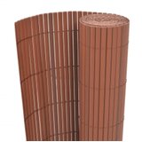 Dvostrana vrtna ograda 90 x 400 cm smeđa | shoptok.hr