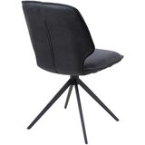 Novel stol, kovina, tekstil siva, temno siva | Shoptok.si