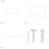 Eglo plafonjera Padrogiano-Z 900484, LED 35,5 W RGB, 59,5 x 59,5 cm, bijela | shoptok.hr