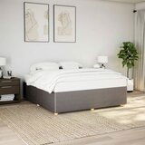 Maison Chic Posteljni okvir - Dvoposteljna postelja - Zakonska postelja brez vzmetnice taupe 200x200 cm blago-J4257, (21769377) | Shoptok.si