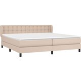  Krevet box spring s madracem cappuccino 200x200cm umjetna koža | shoptok.hr