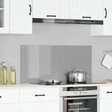 vidaXL Kuhinjski zidni oblog Svjetlosiva Staklo 110 x 50 cm Izdržljiv | shoptok.hr