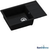 Sandonna Granitna sudopera EWELINA 78x50cm Crna mat | ePonuda.com