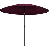 vidaXL Zunanji senčnik z aluminijastim drogom 270 cm bordo rdeč Cene