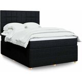  Krevet s oprugama i madracem crni 140x200 cm od tkanine | shoptok.hr