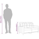 Dvosjed od tkanine smeđesivi 140 cm | shoptok.hr