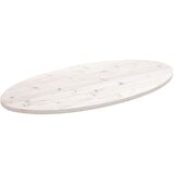  Ploča za stol bijela 110x55x2 5 cm od masivne borovine ovalna | shoptok.hr