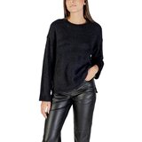 Only Puloverji ONLPETRA LS LOOSE O-NECK CC KNT 15350652 Črna | Shoptok.si