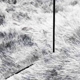  Čupavi tepih s visokim vlaknima NAVARRA srebrnosiva 160x160cm | shoptok.hr