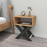 Hanah home pomoćni sto x legs, 43 cm, atlantski bor / antracit | Eponuda.com