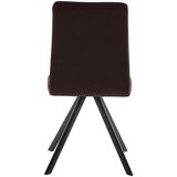 Cantus STOL, kovina, tekstil črna, temno rjava | Shoptok.si