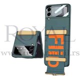  futrola fold sa drzacem za samsung galaxy z flip 3 5G zelena Cene