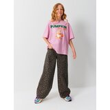 Sinsay Wide leg traperice s leopard printom | shoptok.hr