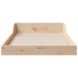 vidaXL krevetna konstrukcija smeđa 75 x 190 cm masivna borovina | shoptok.hr