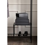 Bigso Temno sive kartonaste škatle za shranjevanje v kompletu 3 ks s pokrovom/dekorativne 42,5x29,5x13 cm Kian Paper Laminate – | Shoptok.si