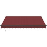 Tenda na automatsko uvlačenje s LED svjetlima bordo 400x350 cm | shoptok.hr