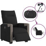  Električni naslonjač na podizanje od tkanine crni | shoptok.hr