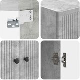  Ormar za montažu na zid Betonska siva 66 x 34,5 x 90 cm | shoptok.hr
