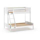 Vipack Bijeli dječji krevet od masivnog bora na kat s prostorom za odlaganje 140x200/90x200 cm SCOTT – | shoptok.hr