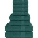 vidaXL Komplet brisač 8-delni zelena 360 gsm 100% bombaž | Shoptok.si