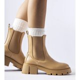 Gemre Beige insulated classic slip-on ankle boots Laives | Shoptok.si