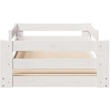  Okvir kreveta bez madraca bijeli 70x140 cm od masivne borovine | shoptok.hr