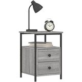  Noćni ormarići 2 kom siva boja hrasta 34 x 35,5 x 50 cm drveni | shoptok.hr