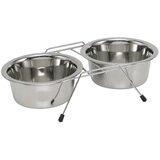 Nobby kovinska posoda in nizko stojalo - 13 cm/2x0,4 l | Shoptok.si