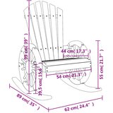  Stolica za ljuljanje Adirondack od masivne jelovine | shoptok.hr